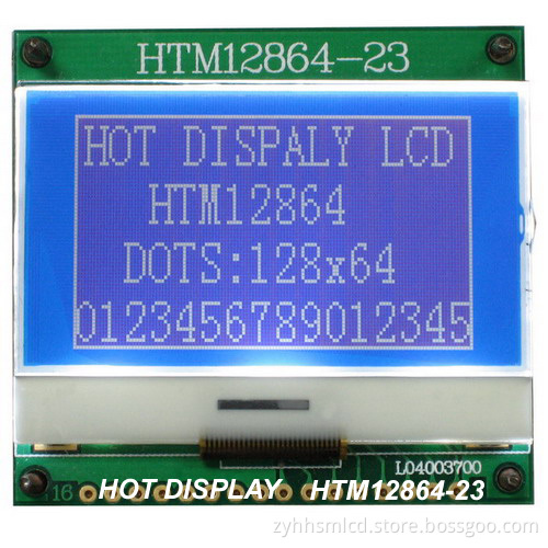 Gaphic LCD Module 12864 STN-Blue, Negative, Outline dimensions:54.0*50.